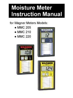 wagner humidity meter manual